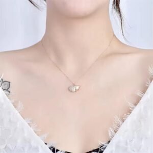 Seashell And Pearl Necklace